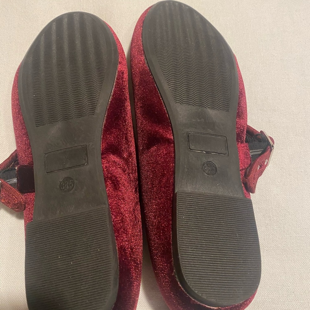 Fever Sole Comfort Velvet Mary Jane Ballerina Flats - Picture 4 of 5